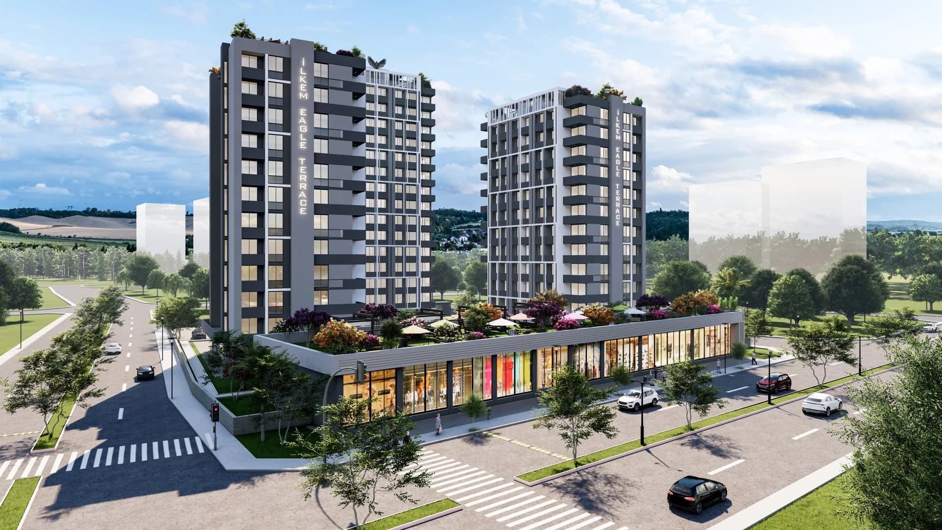 İlkem Eagle Terrace — новостройка у моря в Тёмюк, 1+1 и 2+1